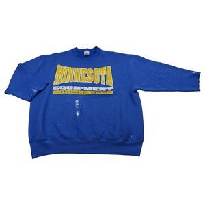 Vintage Minnesota Equipment Athletic Gear Sweatshirt,‎ distressed paint